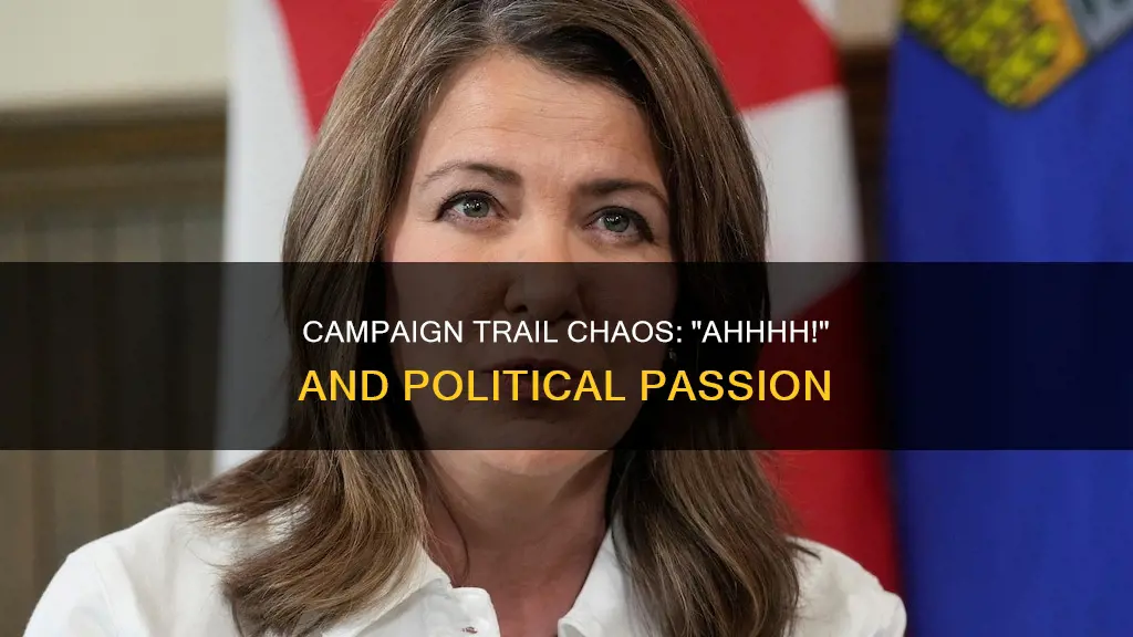 which political candidate yelled ahhhh on the campaign trail