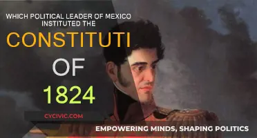 Who Implemented Mexico's 1824 Constitution?