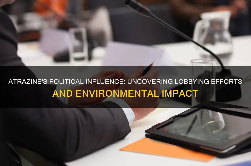 which political lobbies atrazine