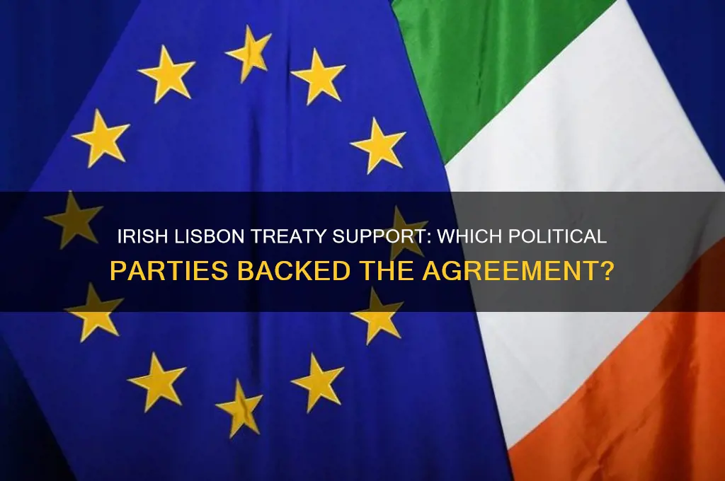 which political parties backed lisbon treaty ireland