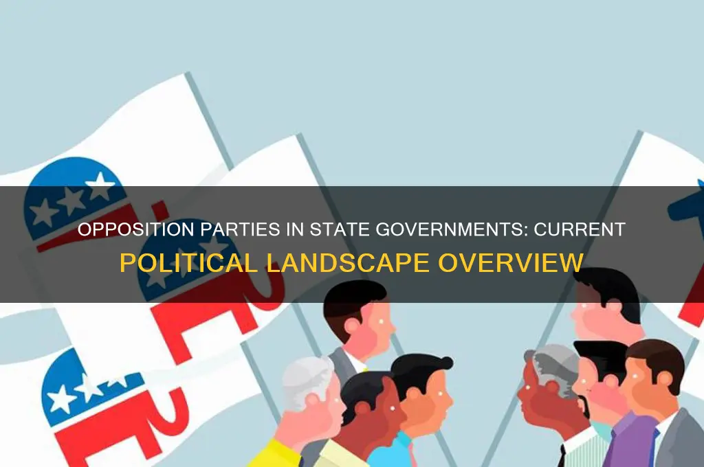 which political parties currently from the opposition in state government