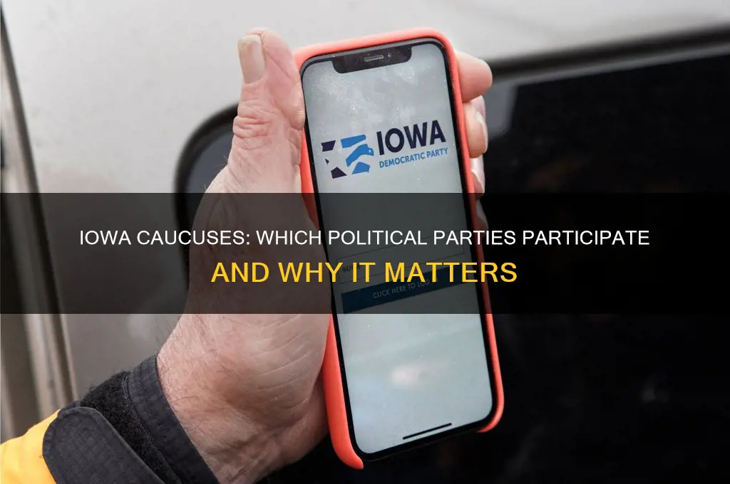 which political parties hold caucuses in iowa