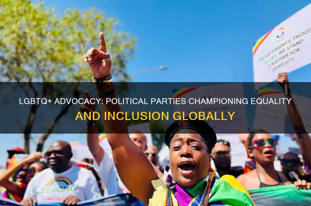 which political parties promote lgbtq rights