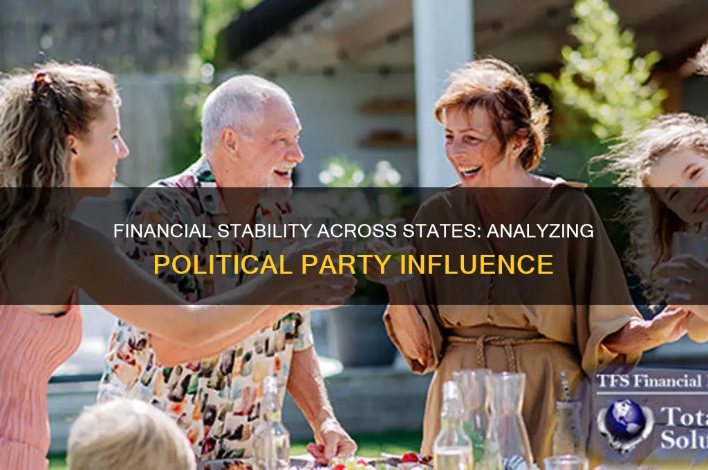which political parties states are more financially stable