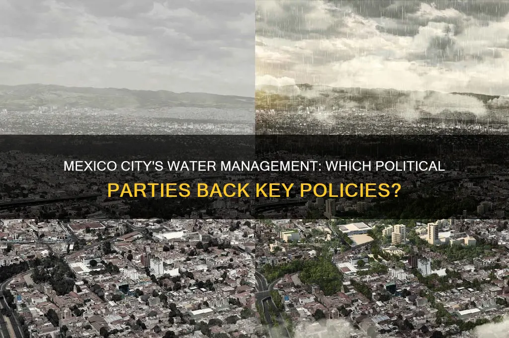 which political parties support water management policy in mexico city