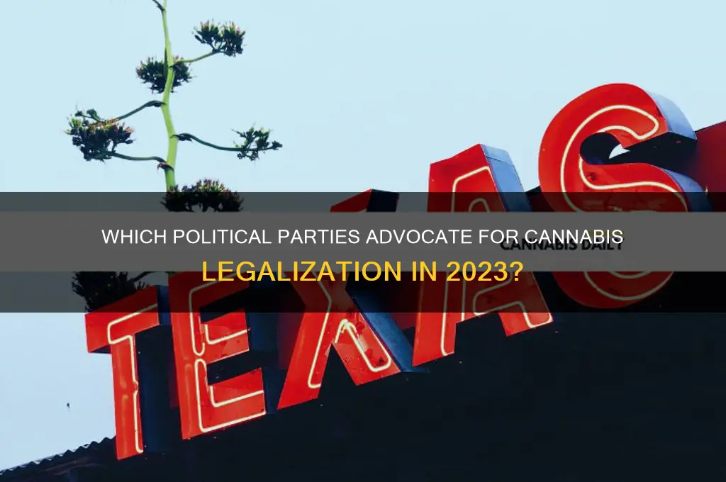 which political parties want to legalise weed