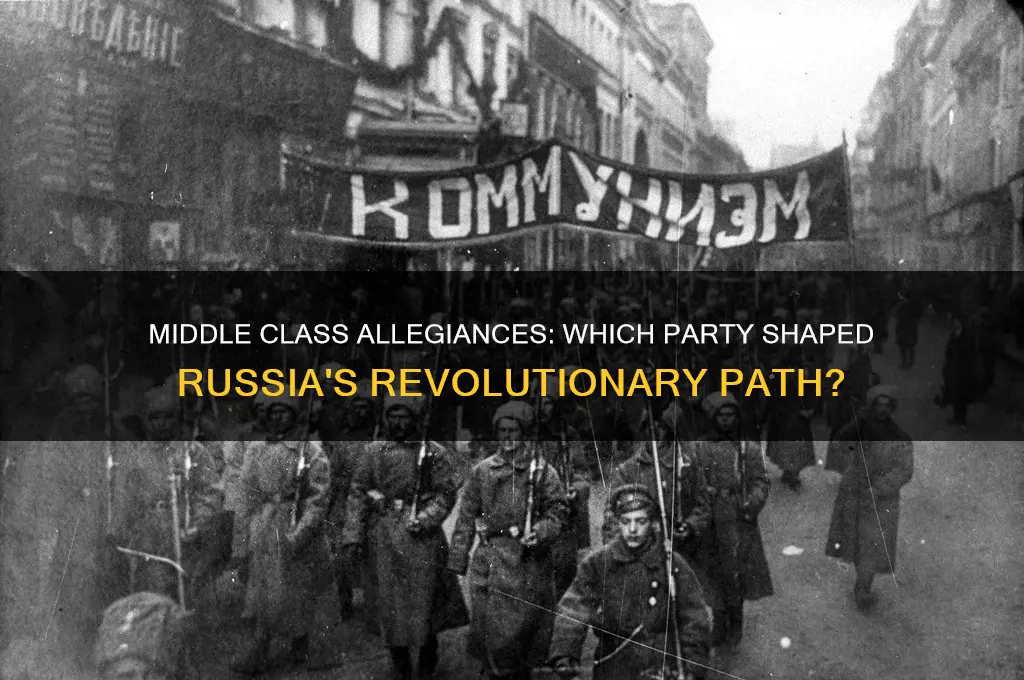 which political party appeals to middle class russian revolution