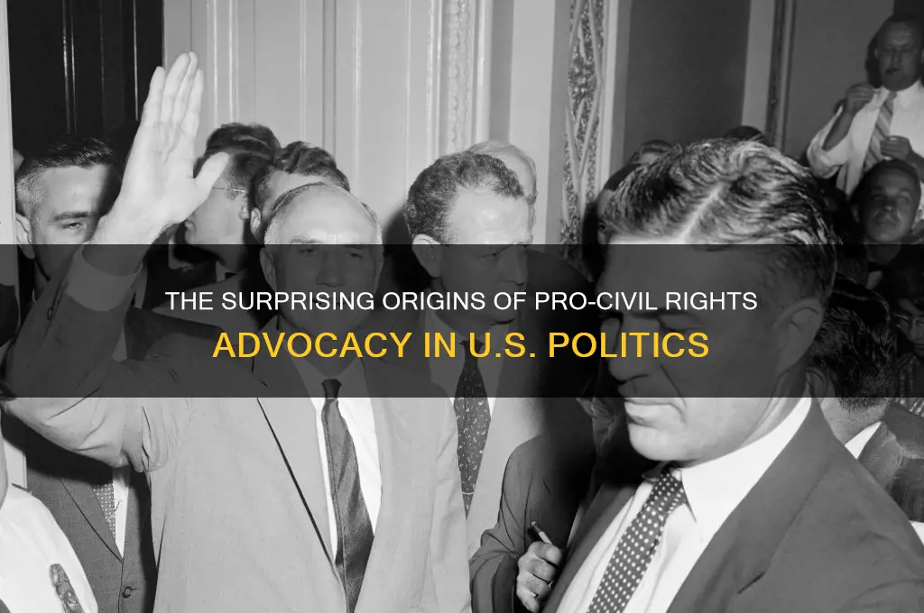 which political party as originally pro-civil right for african-americans