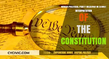 Strict Constitutional Interpretation: The Political Party's Core Belief
