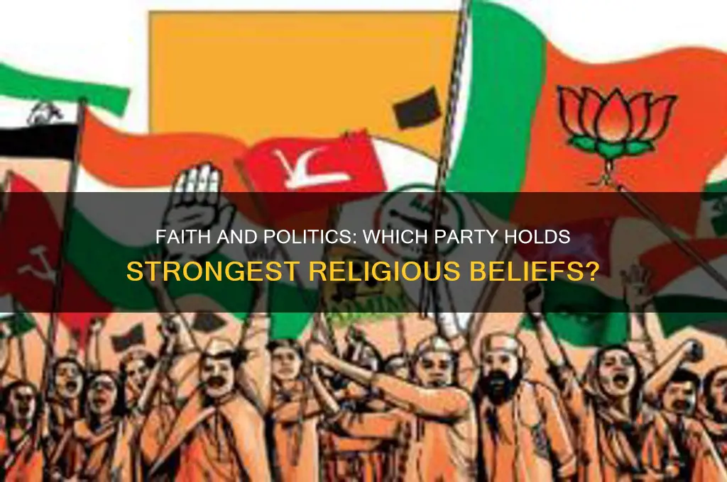 which political party believes in god the most