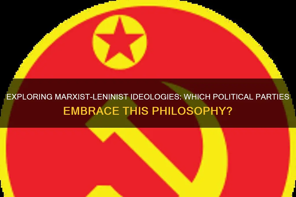 which political party believes in marxism leninism