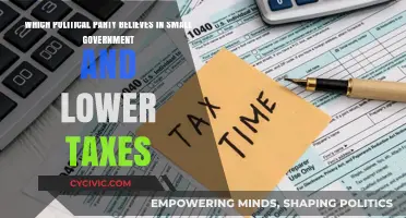 Small Government, Lower Taxes: Which Political Party Champions This Ideology?