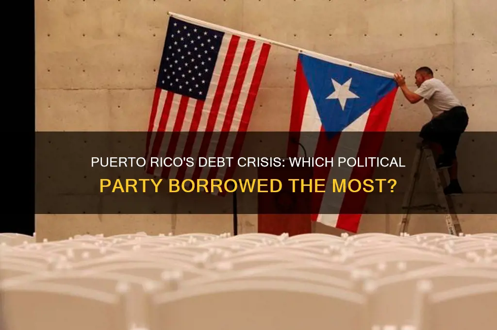 which political party borrow of puerto ricoborrow th mostl