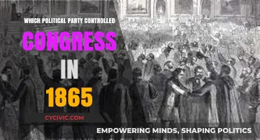 1865 Congressional Power: Which Political Party Held Control?