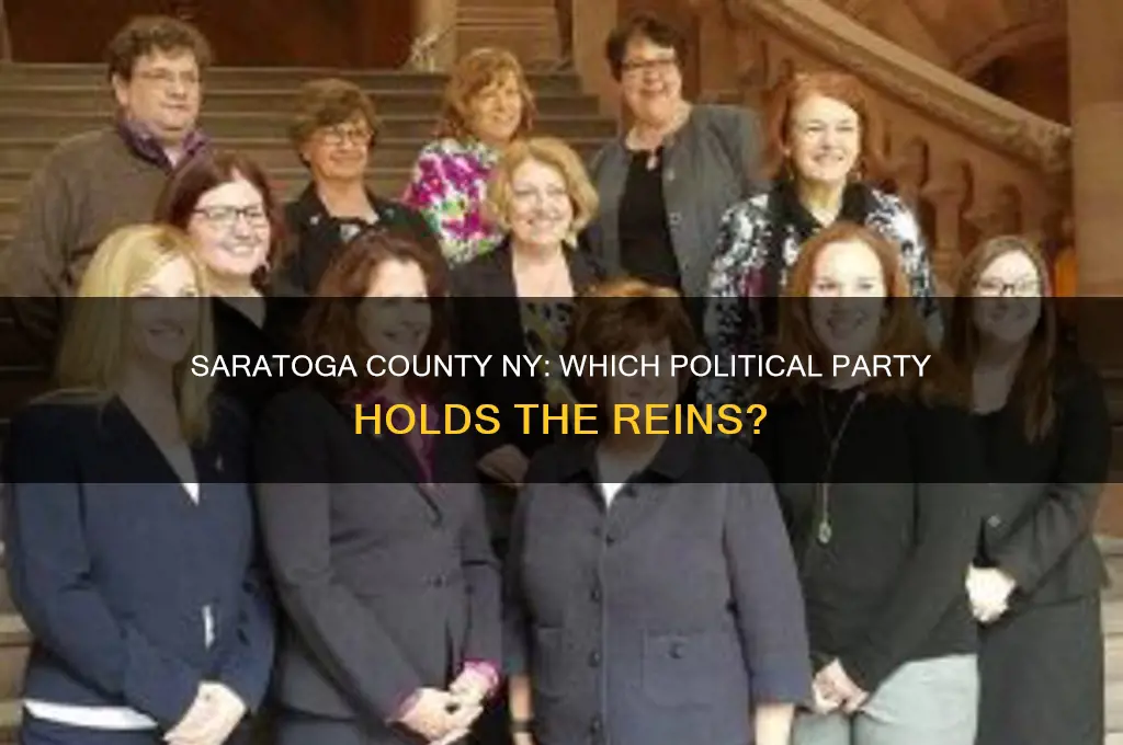 which political party controls saratoga county ny