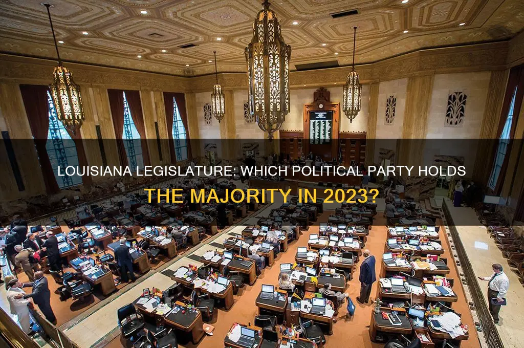 which political party controls the louisiana legislature