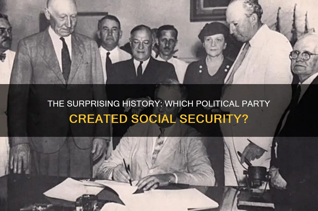 which political party created social security