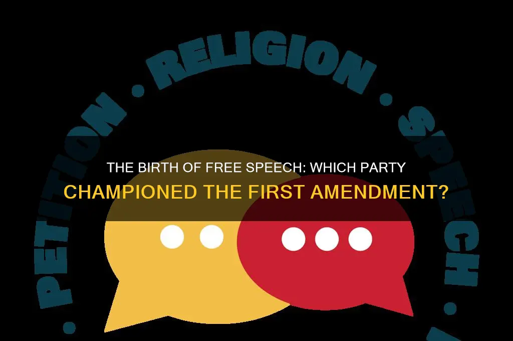 which political party created the first amendment