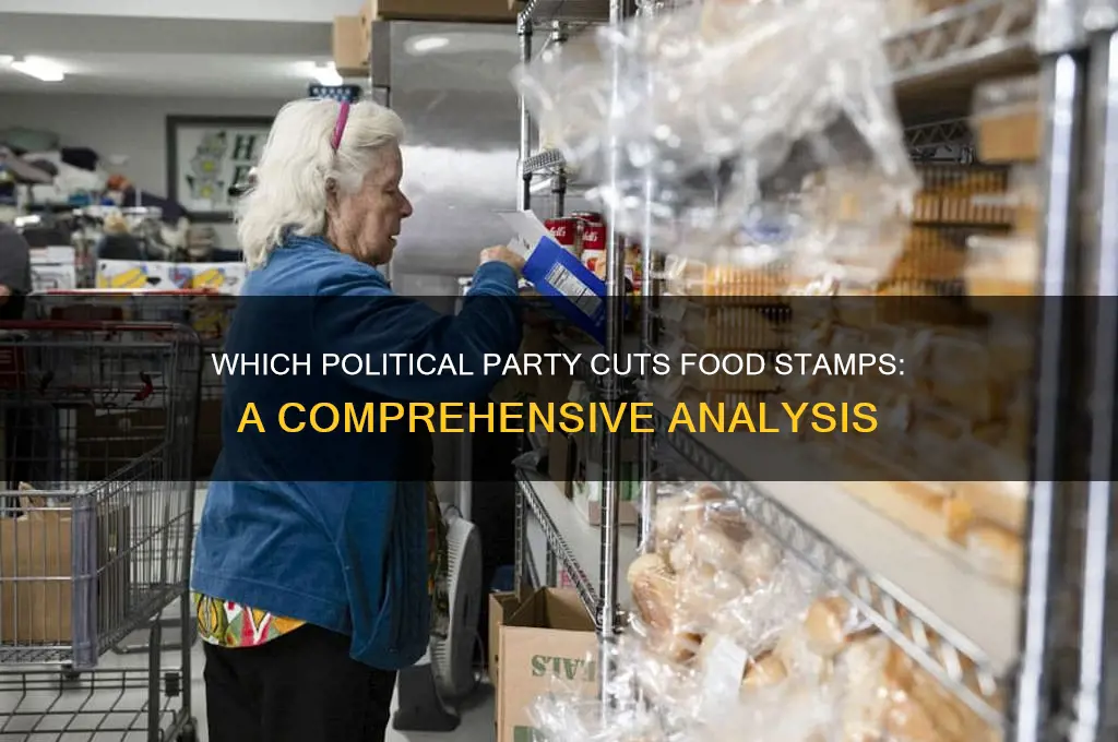 which political party cuts food stamps