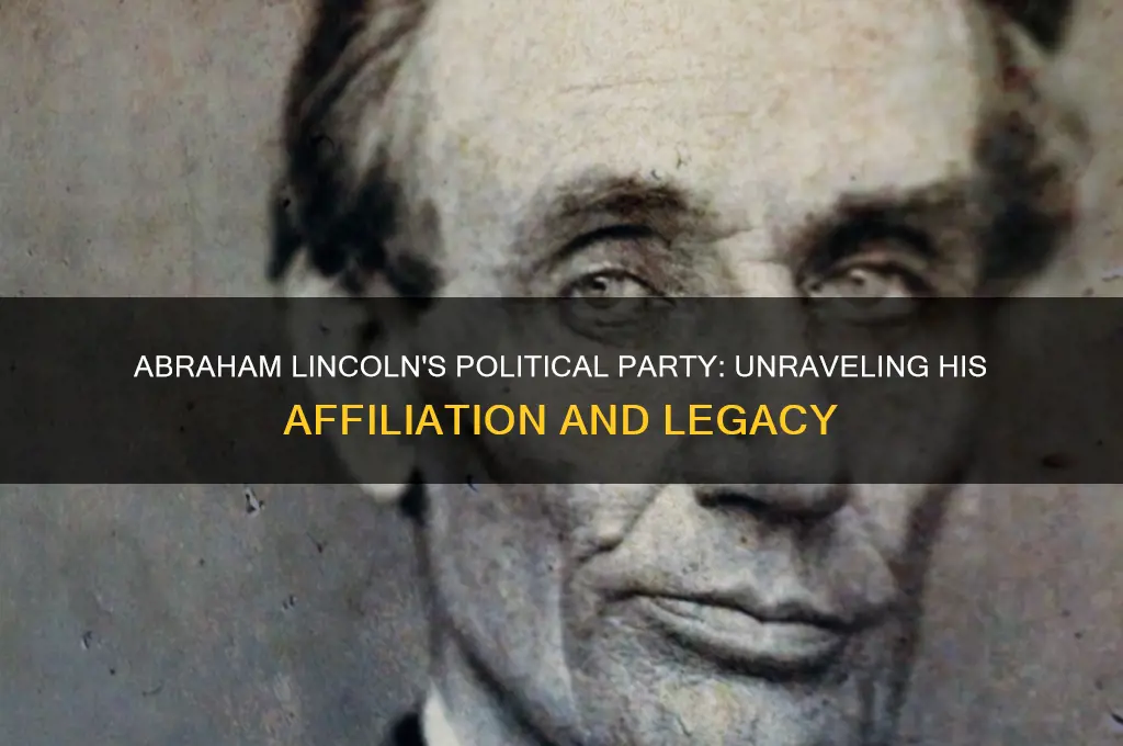 which political party did abrham lkincoln belong to