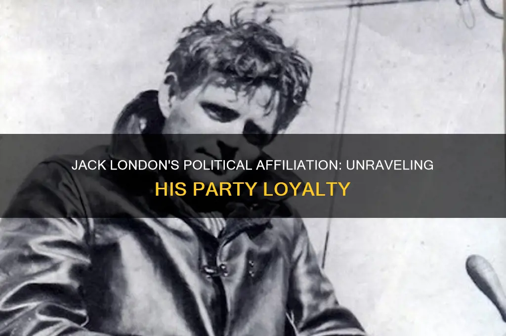 which political party did jack london belong to