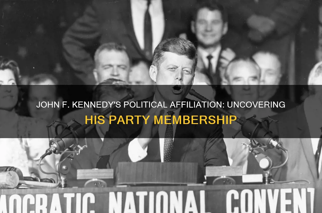 which political party did john f kennedy belong