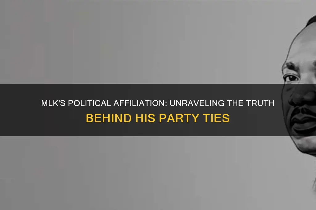 which political party did mlk belong