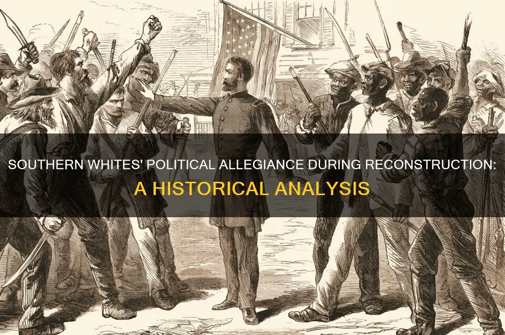 which political party did most southern whites support during reconstruction