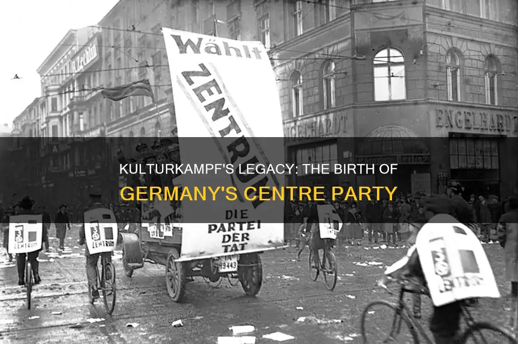 which political party did the kulturkampf give rise to