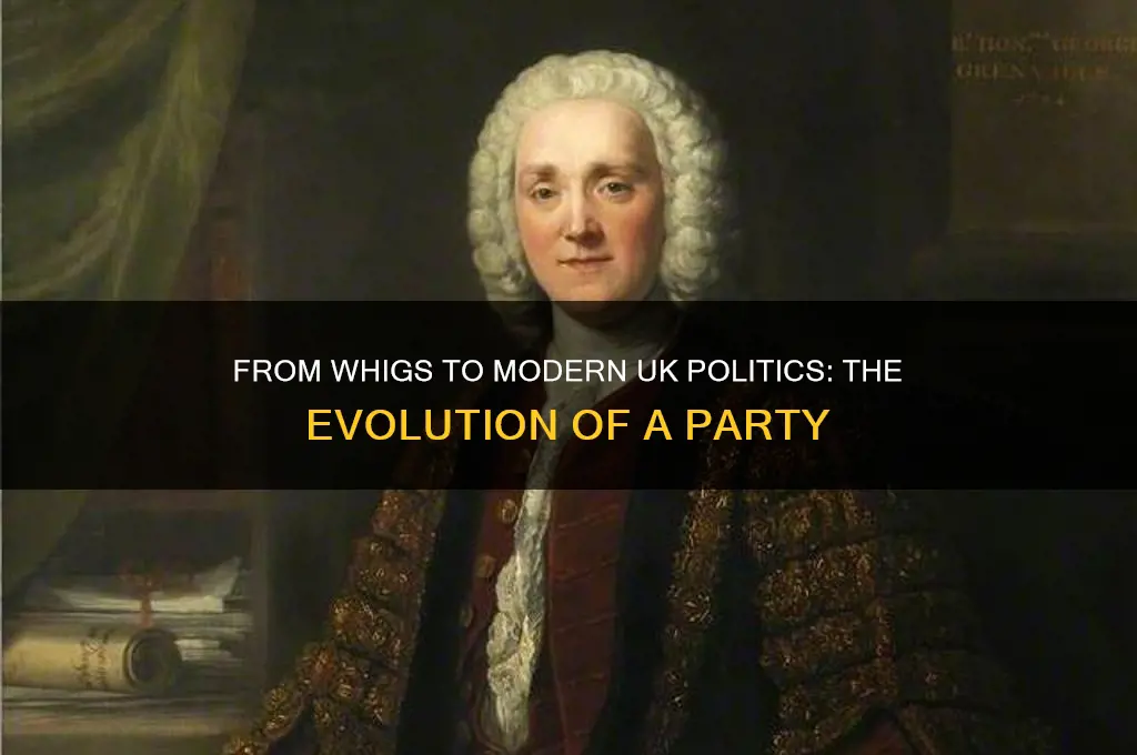 which political party did the whigs turn into uk
