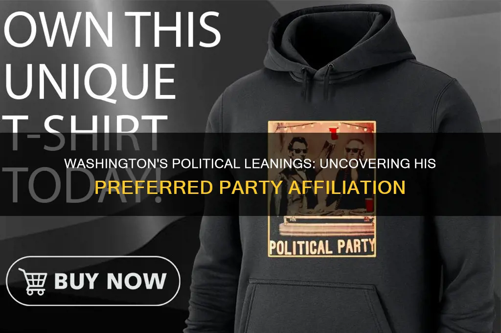 which political party did washington more closely favor