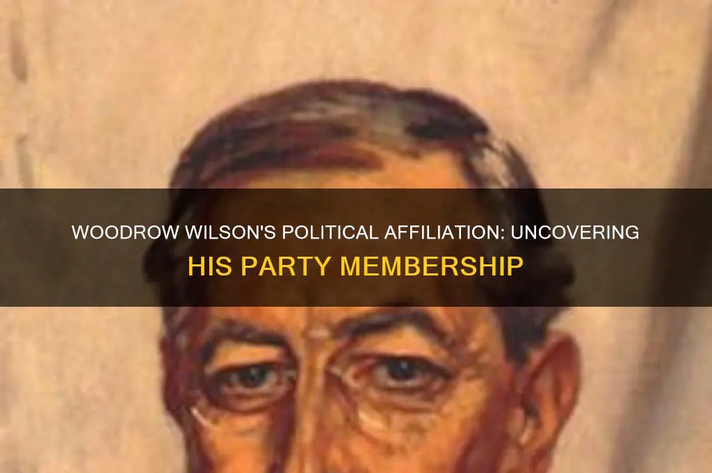 which political party did woodrow wilson belong to