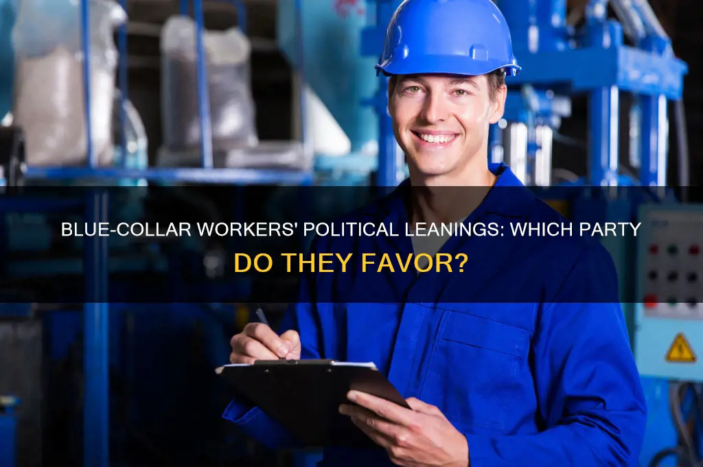 which political party do blue-collar workers tend to associate with