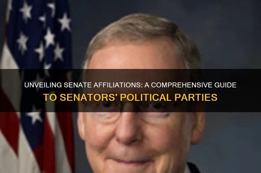 which political party do each of our senators belong to
