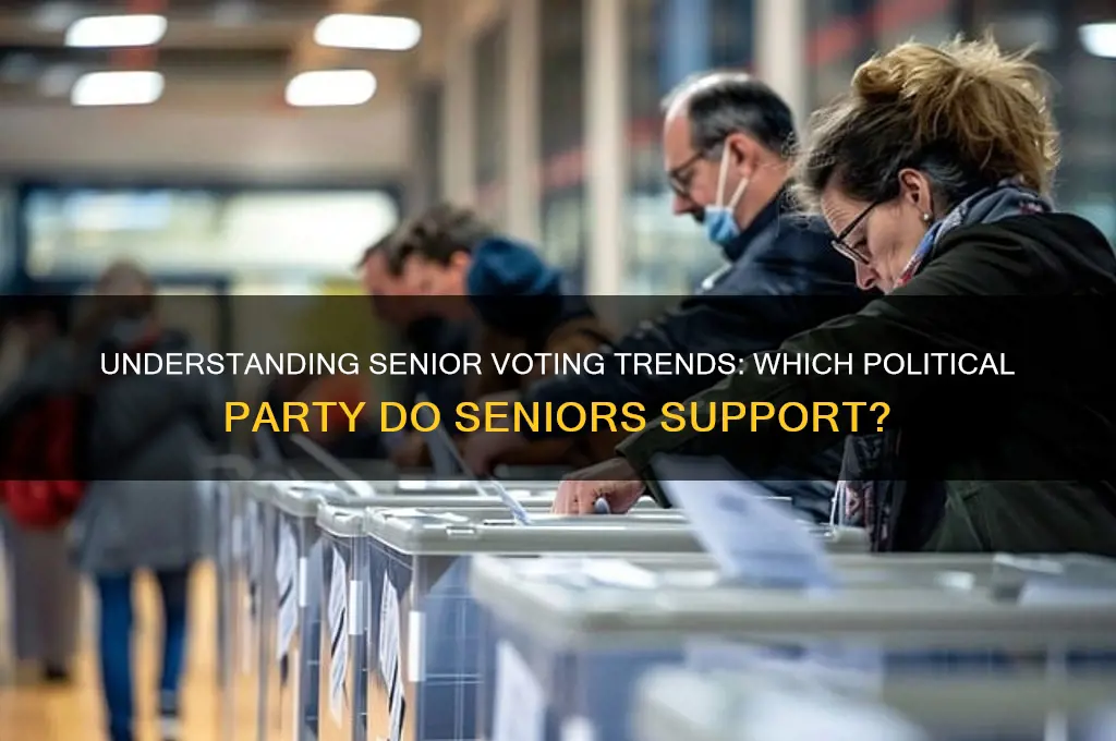 which political party do seniors vote for