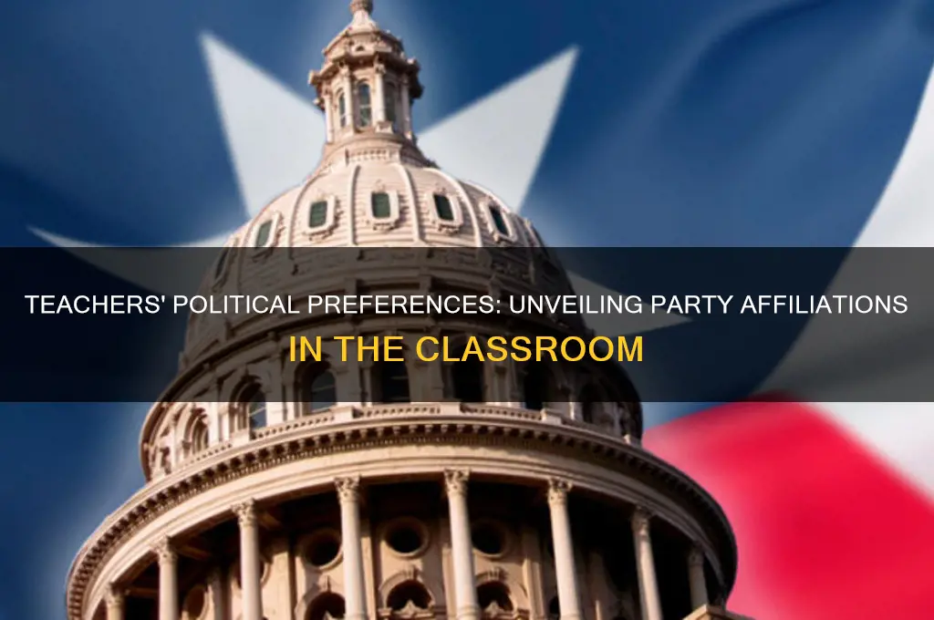 which political party do teachers vote for