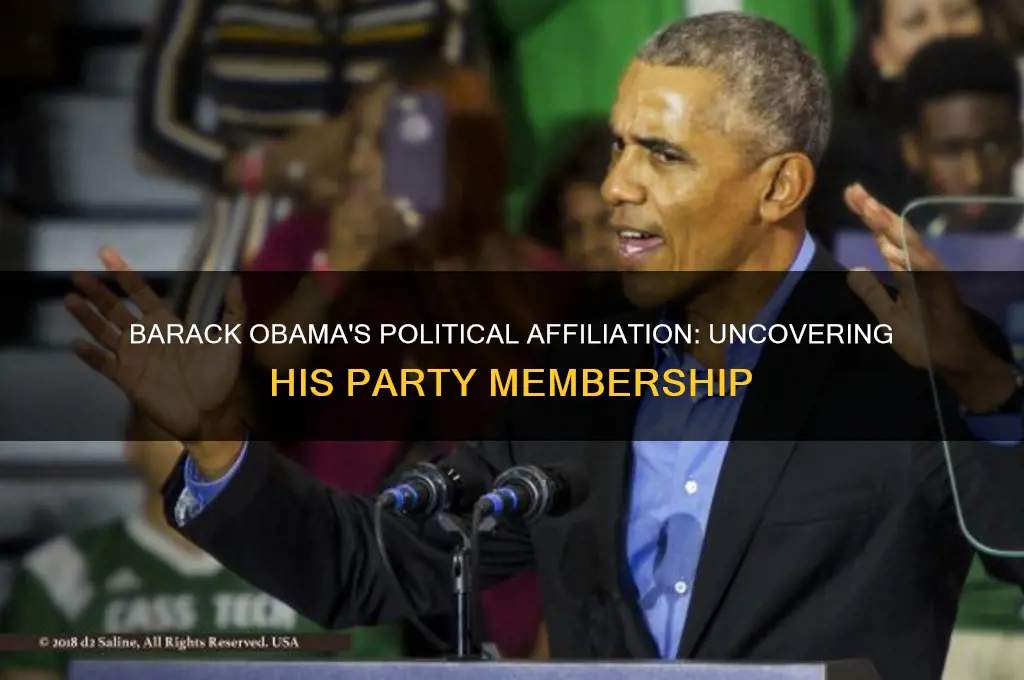 which political party does barack obama belong to