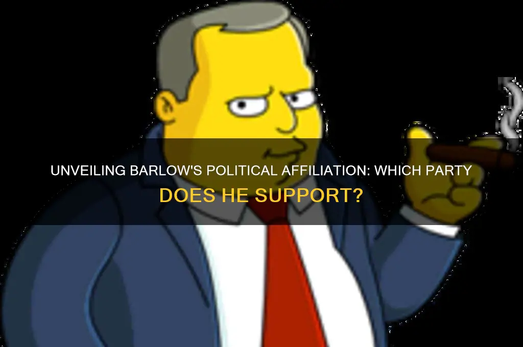 which political party does barlow belong to