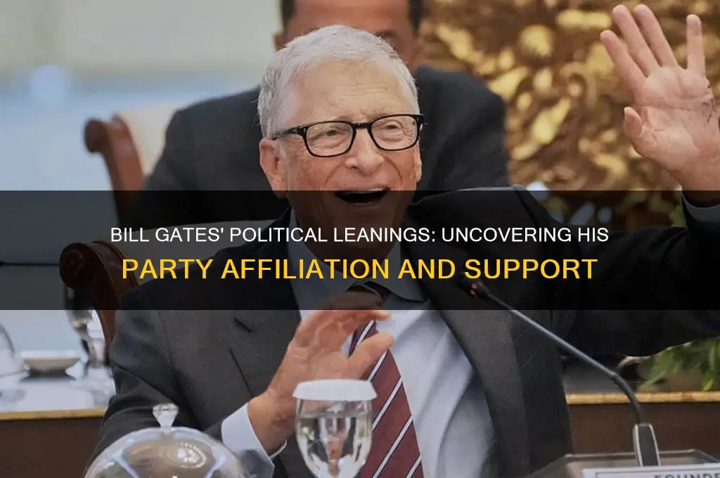 which political party does bill gates support