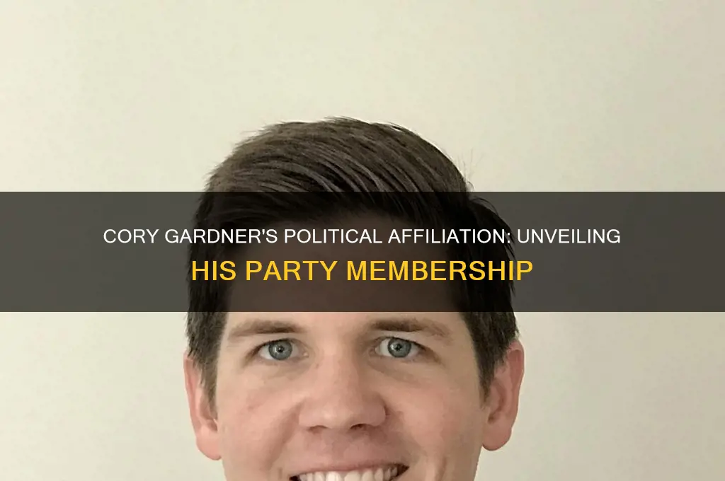 which political party does cory gardner belong to