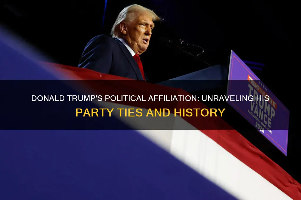 which political party does donald trump belong to