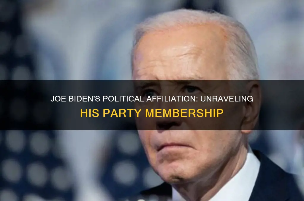 which political party does joe biden belong to