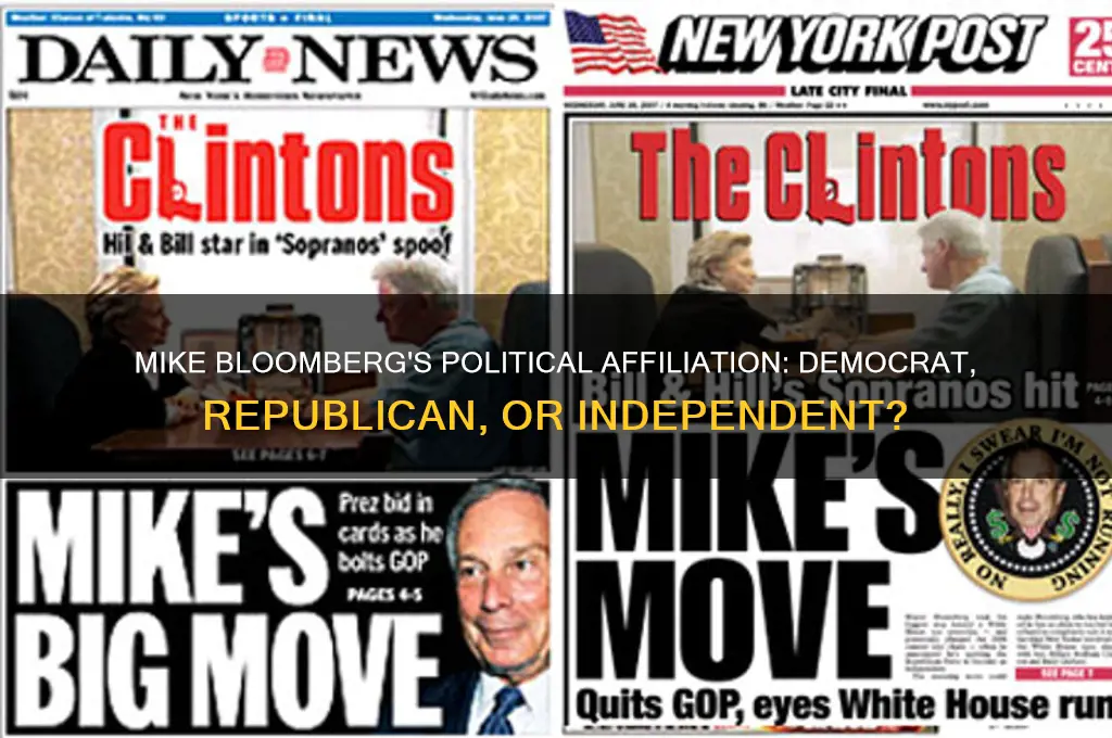 which political party does mike bloomberg belong to
