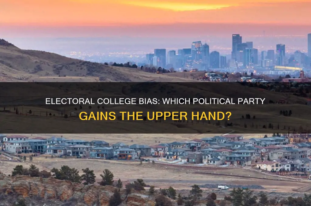 which political party does the electoral college favor