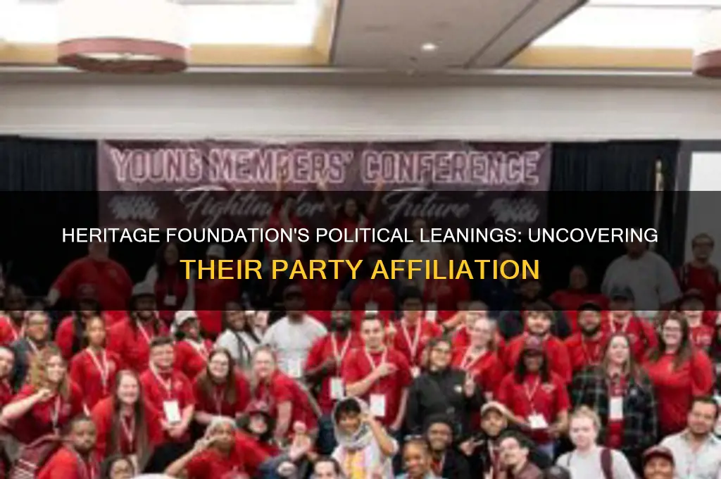 which political party does the heritage foundation side with