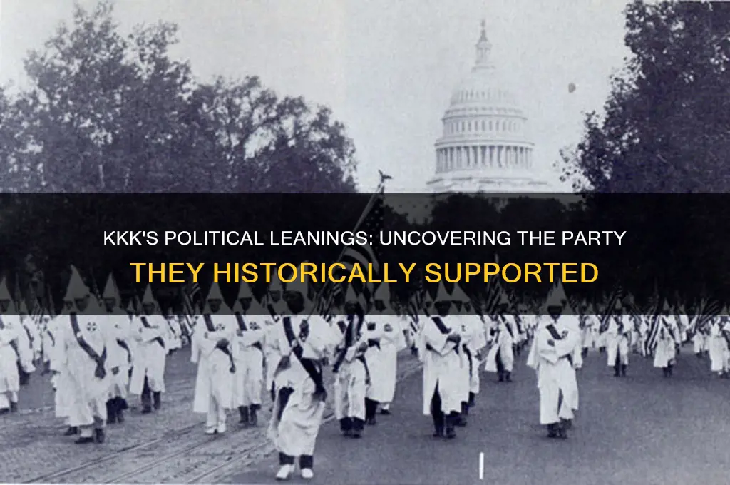 which political party does the kkk support