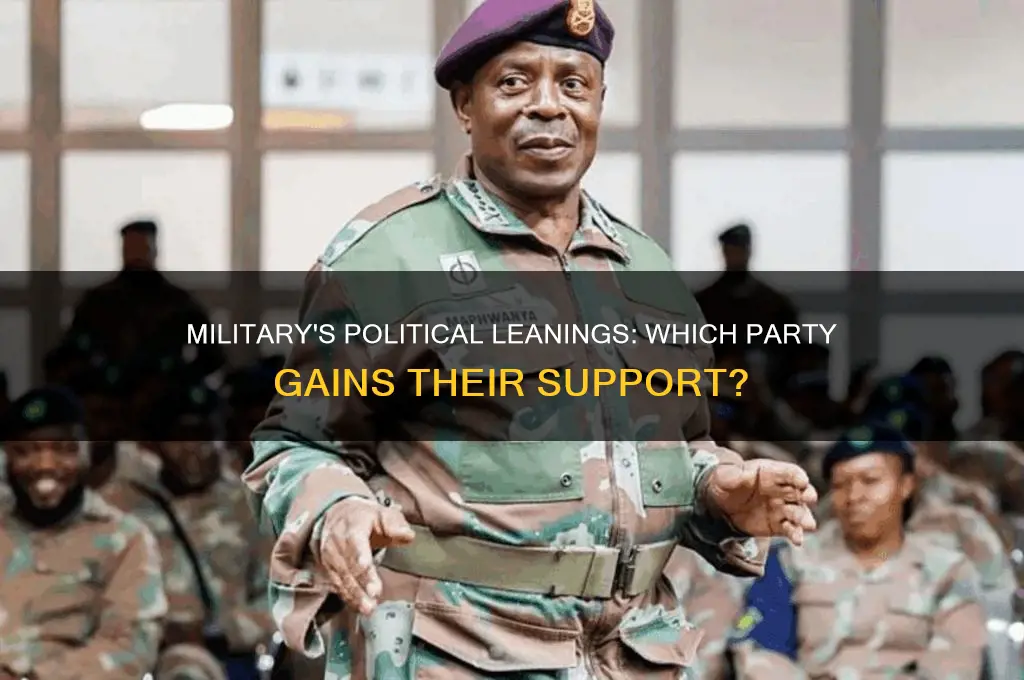 which political party does the military support