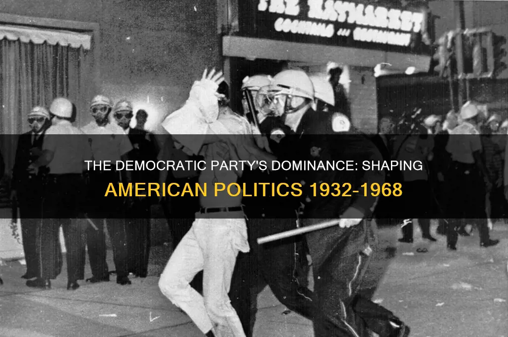 which political party dominated politics from 1932 until 1968