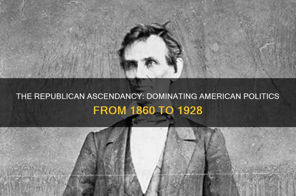 which political party dominated the 1860-1928 era