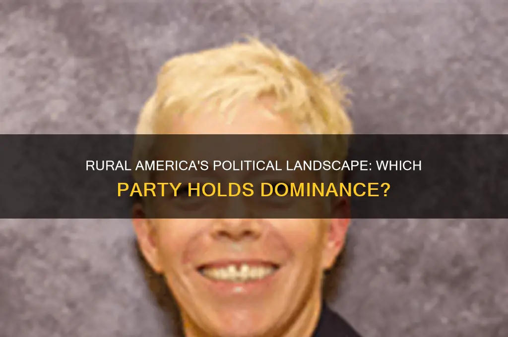 which political party dominates rural america